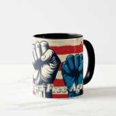 Mug Œuvre d'art Make America Free Again (Devant droit)