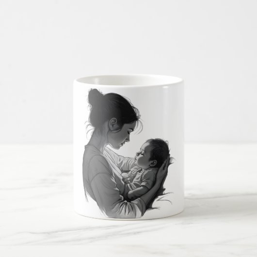 Mug Œuvre d'art Maman & Bébé (Centre)