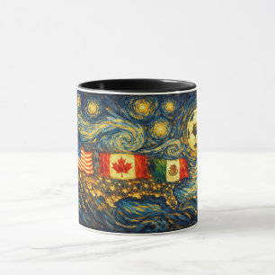 Mug Œuvre d'art murale de style Van Gogh  É.-U. MX CA