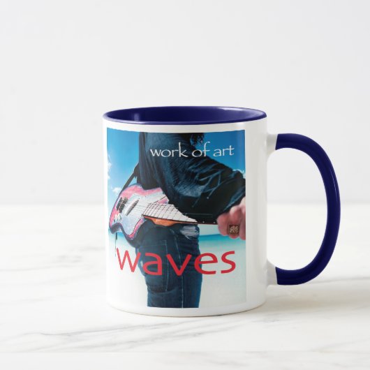 Mug Oeuvre d'art/tasse bleue (Droite)