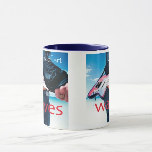 Mug Oeuvre d'art/tasse bleue (Centre)