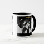 Mug Oeuvre d'art/tasse noire (Devant droit)