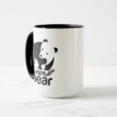 Mug Œuvre d'art typographique Cool Papa bear (Devant gauche)