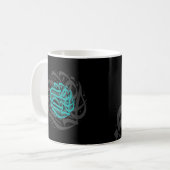 Mug Oeuvre de calligraphie Abstraite (Devant gauche)
