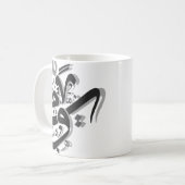 Mug Oeuvre de calligraphie arabe Abstraite (Devant gauche)