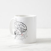 Mug Oeuvre De Cerveau Créative Avec Thème Science (Devant gauche)