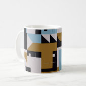 Mug OEuvre de composition Bauhaus réalisée avec l'ele  (Devant gauche)