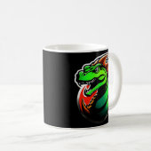 Mug Oeuvre de dragon vert de Fierce (Devant droit)
