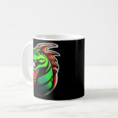 Mug Oeuvre de dragon vert de Fierce (Devant gauche)
