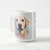 Mug Oeuvre de l'artiste Pastel Magic Labrador Retrieve (Devant gauche)