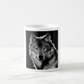 Mug Oeuvre de Loup noir et blanc (Centre)
