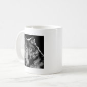 Mug Oeuvre de Loup noir et blanc (Devant gauche)