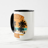 Mug Oeuvre d'été illustrative Orange (Devant gauche)