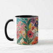 Mug OEuvre florale colorée (Gauche)