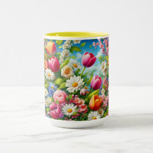 Mug OEuvre florale/printanière