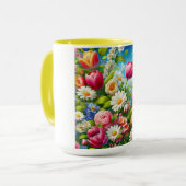 Mug OEuvre florale/printanière (Devant gauche)