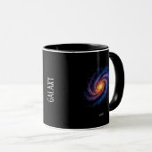 Mug Oeuvre Galaxie - Illustration de l'espace spiral c (Devant droit)