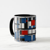 Mug OEuvre murale géométrique Abstraite (Devant gauche)