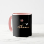 Mug OEuvre numérique Monogramme Star (Devant gauche)