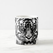 Mug OEuvre oculaire noir blanc Sumatra Bornéo Tiger (Centre)
