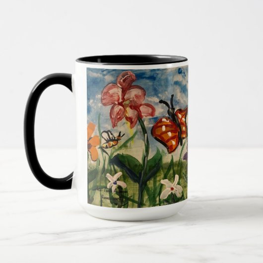 Mug Oeuvre originale couleur printemps (Gauche)