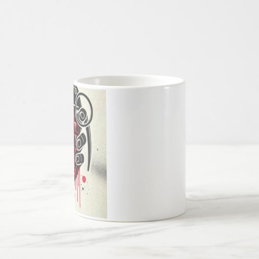 Mug Oeuvre originale en forme de coeur (Centre)