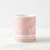 Mug Oeuvre personnalisée Peach Pastel Spirals (Centre)