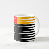 Mug OEuvre rouge, noire et jaune (Devant droit)