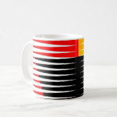 Mug OEuvre rouge, noire et jaune (Devant gauche)