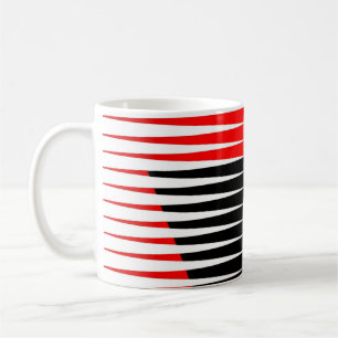 Mug OEuvre rouge, noire et jaune