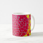 Mug OEuvre rouge, orange et jaune (Devant droit)
