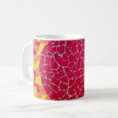 Mug OEuvre rouge, orange et jaune (Devant gauche)