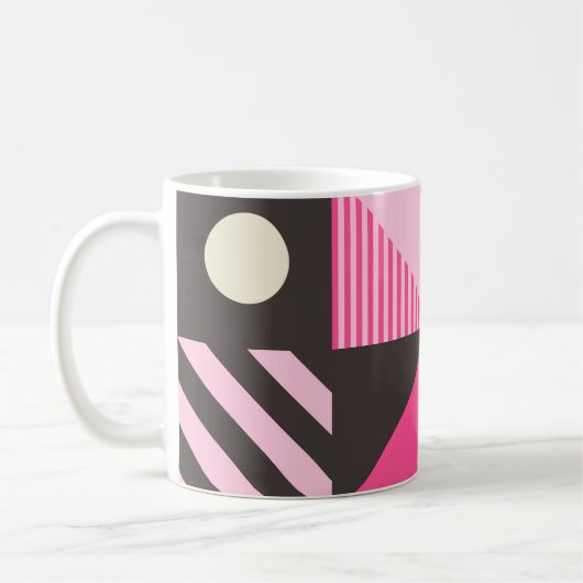 Mug Oeuvre simple géométrique scandinave (Gauche)