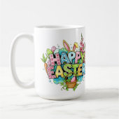 Mug Œuvres d'art de Pâques ludiques avec oreilles de l (Gauche)