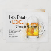 Mug of Beer Invitation (Devant / Derrière)