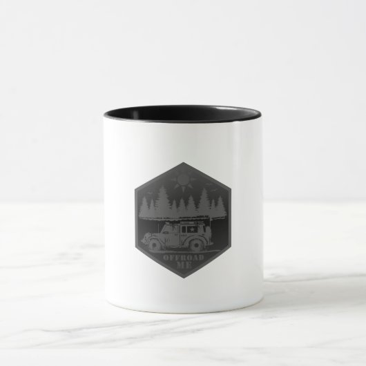 Mug OFF ROAD ME Noir & Blanc (Centre)