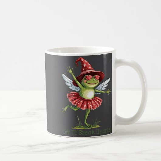 Mug Off To Break Hearts Funny Frog Valentines Women Gi (Droite)