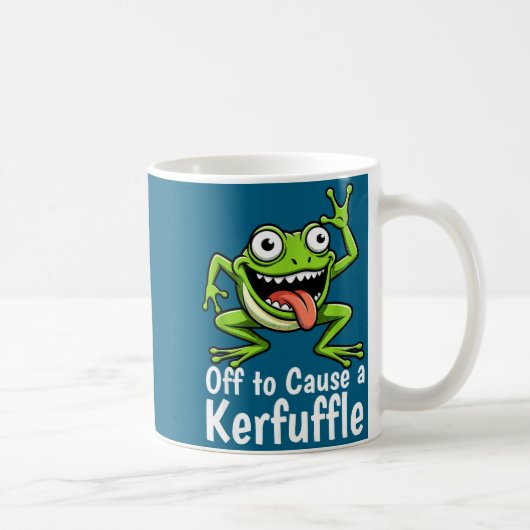 Mug Off To Cause A Kerfuffle Funny Meme Frog Mischief (Droite)