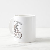 Mug Off To Cause A Kerfuffle Funny Raccoon Meme Men Wo (Devant gauche)