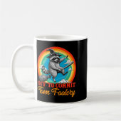 Mug Off To Commit Tom Foolery Raccoon Funny Retro Desi (Gauche)