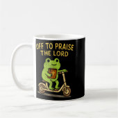 Mug Off To Praise The Lord Frog Christian (Gauche)