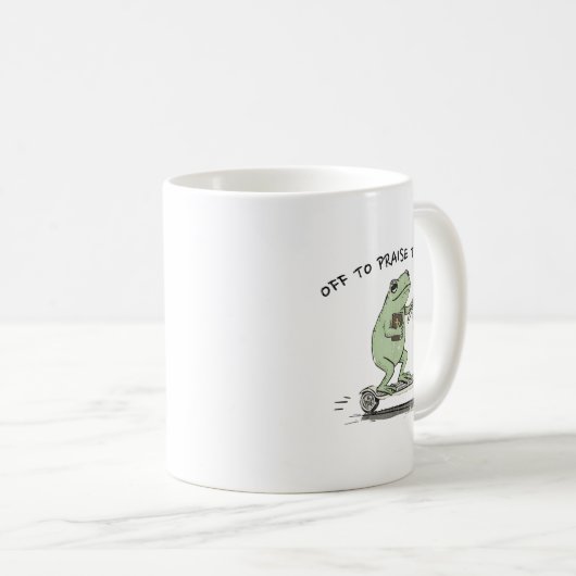 Mug Off To Praise The Lord, Funny Christian  (Devant droit)