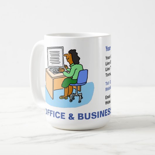 Mug Office & Business Services avec Asian Female. (Devant gauche)