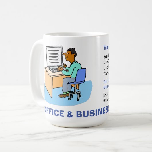 Mug Office & Business Services avec Asian Homme. (Devant gauche)