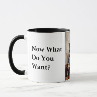 Mug Office grincheux Chat Lire le journal