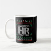 Mug Office Ugly Christmas Funny Walking Hr Violation W (Gauche)