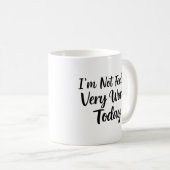 Mug Office Vibes blague d'aujourd'hui Pas de sensation (Devant droit)