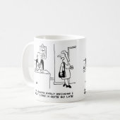 Mug Office Worker explique pourquoi elle part tôt (Devant gauche)