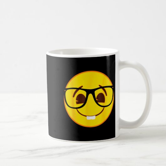 Mug Official Emoji Nerd Gles Yellow Smile Face  (Droite)