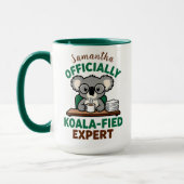 Mug Officially Koala-fied Expert Funny Coffee Pun (Gauche)